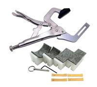 Strumento Di Inserimento Della Pressa Per Tasti Portatile Per Tastiera Con 4 Inserti A Raggio Set Di Riparazione Per La Fabbricazione Di Chitarre Leva Di Rilascio Supporto Per Il Manico(Set)