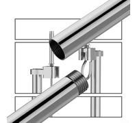 Strumento di installazione a soffitto multifunzione, chiave a bussola per progetti a soffitto integrati con asta di collegamento a scatto, barra in acciaio inossidabile per M19 (14-17 mm)