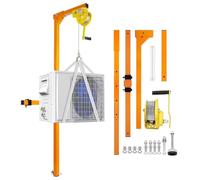 Strumento di installazione del condizionatore d'aria resistente con puleggia, corda e verricello autobloccante per un'installazione HVAC all'aperto sicura ed efficiente
