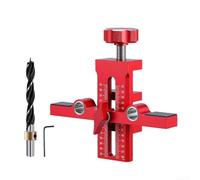 Strumento di installazione della porta dell'armadio a doppio foro per una foratura efficiente e accurata, con altezza regolabile fino a 62 mm e compatibilità con più pannelli dell'armadio (B)