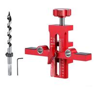 Strumento di installazione della porta dell'armadio con allineamento a doppio foro e misurazione ottica per foratura precisa su ante di armadi a strato singolo o doppio (C)