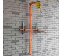 Strumento di installazione per aria condizionata con staffa di sollevamento e verricello manuale, gancio speciale per installazioni con capacità di 150 kg