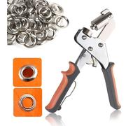 Strumento di installazione per occhielli con punzonatrice portatile Kit di pinze per occhielli con occhiello da 3/8 pollici 10 mm Pinza per rivetti con foro d'aria in metallo