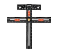 Strumento di layout della guida del trapano, Kit modello di montaggio dell'armadio, ausilio per la perforazione di posizionamento della scanalatura T, Sistema di localizzazione dei fori hardware