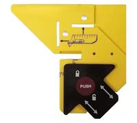 Strumento di layout preciso 2 in 1 | Trim Carpentry Aid for Window Door Installation, 45° Bevel Cutting Guide with Adjustable Reveal 1/8-1/2 pollici, Woodworking Decorative Trim Measuring Gauge