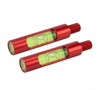 Strumento di livellamento dell'arco in lega di alluminio, doppio X/Y per livella a bolla per una precisa calibrazione della vista e del nock, strumento leggero per tiro con l'arco (2 pezzi)