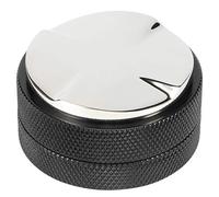 Strumento di livello distributore in polvere in polvere di caffè inossidabile in acciaio in acciaio con filo non slittano per il business degli uffici domestici neri 58 mm (58 mm 【Fondo de cuatro