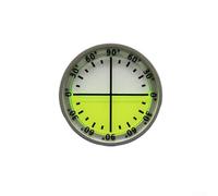 Strumento di livello in alluminio, mini cercatore angolare da 40 x 10 mm con intervallo di misurazione da 0 a 90°, lente in vetro accurata per lavorazione del legno e lavori di macchinari (argento e