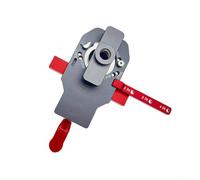 Strumento di localizzazione dei fori della cerniera da 35 mm per installazioni precise dell'armadio, opzioni di distanza regolabile dal bordo (grigio con rosso)