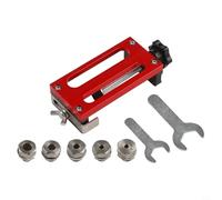 Strumento di localizzazione per profili in alluminio per serie 20/30/40 - Aiuto di posizionamento rapido con striscia rimovibile, righello da 2 cm per bordo e manicotto da 4-15 mm (4/5/6/8/10 mm)