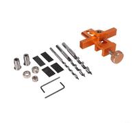 Strumento di localizzazione regolabile in lega di alluminio e acciaio inossidabile con punta da trapano, perforatrice e sollevatore 2 in 1 (D)