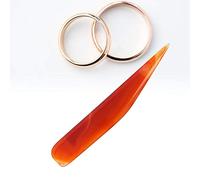 Strumento di Lucidatura dei Gioielli per Coltelli Agate per Pulire i Gioielli in Rame in Argento Oro per Artigiani (9 cm)