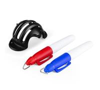 Strumento di marcatore palla da golf - Accessorio di allineamento impermeabile, impronta di design reversibile | Clear Drawing Aid Family Friends Golff, Scenario di Pratica