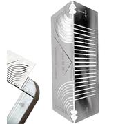 Strumento di marcatura angolare flessibile, righello quadrato in metallo ad angolo retto, per tracciare linee parallele in metallo, per carpenteria in legno, piegatura e saldatura