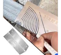 Strumento Di Marcatura ARC, Strumento Di Disegno Parallelo Ergonomico, Righello Pieghevole A 90 Gradi Per Ingegneria Dei Mobili | Rigno Parallelo In Acciaio Inossidabile, Scribra Quadrata Multifunzion