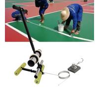 Strumento di marcatura del pavimento con l'applicatore portatile, distributore facile da usare per campi sportivi, pittura a parete e pavimento, include il kit di disegno a cerchio, ideale per varie a