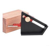 Strumento di marcatura per la lavorazione del legno per setup router e sega da tavolo, righello di misurazione per disegno a linee in lega di alluminio con scale trasparenti, 8,6 x 0,9 (grigio)