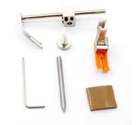 Strumento di marcatura rotante per macchine da cucire, regolabile, rotondo, compatibile con piedini per macchina da cucire a punto bloccato, assistente ad anello in acciaio per trapuntatura e ricamo