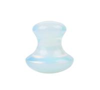 Strumento di massaggio con ametista Pietra naturale Strumenti Gua Sha Massaggiatore di pietre preziose di cristallo, 1 pz decorazione della stanza (Color : Opal)