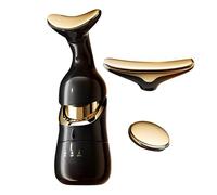 Strumento di massaggio del viso - Dispositivo per il viso a 3 teste, massaggiatore per stringere la pelle | Rullo facciale avanzato per mento, collo, mascella e fronte, per la cura personale