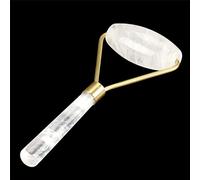 Strumento di massaggio for la raccolta di rulli singoli in cristallo semiprezioso da for il viso dimagrante 1 pezzo (Color : Ivory)