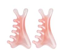Strumento di massaggio Gua Sha 4 in 1 - Massaggiatore manuale per viso, occhi e cuoio capelluto per migliorare la circolazione sanguigna, il drenaggio linfatico e l'elasticità della pelle