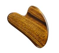 Strumento di Massaggio Gua Sha - Strumento Guasha per Il Viso Gua Sha per Punto di Attivazione 'agopuntura Spa (Marrone Chiaro)