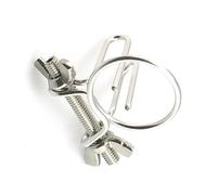 Strumento di massaggio in acciaio inossidabile del metallo d'argento, regolabile, indossabile, strumento di massaggio maschile, resistente, 31 * 50 * 52mm,Argento