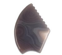 Strumento di massaggio in agata Pietra naturale Massaggiatore Gua Sha SPA Set di cristalli raschianti for agopuntura, 1 pz raccolta domiciliare