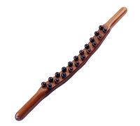 Strumento di massaggio in legno Gua Sha Raschiatura Lunghezza 58 cm Portatile per Corpo Gambe Braccia