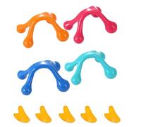 Strumento di massaggio manuale a quattro punti, piccolo strumento massaggiatore portatile, a forma di palmo, strumento mini massaggiatore per schiena, collo, braccia, spalle, polpaccio, coscia e