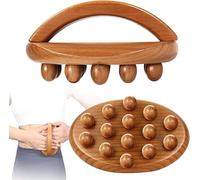 Strumento di massaggio manuale per terapia del legno, strumento per massaggio linfatico e anticellulite, spazzola per massaggio in legno (strumenti di massaggio)
