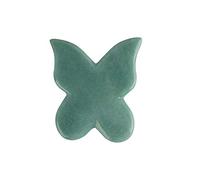 Strumento di massaggio raschiante a farfalla Gua Sha con giada di ossidiana nera di cristallo naturale, vera pietra preziosa for il sollevamento del viso e il massaggio rassodante, antirughe, antietà