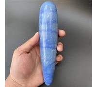 Strumento di massaggio raschiante Gua Sha fatto a mano in cristallo di quarzo blu for agopuntura Stick Point Bacchetta da massaggio for gonfiore del viso decorazione della stanza