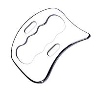 Strumento di massaggio raschiante Gua Sha in acciaio inossidabile-raschietto muscolare - Mobilizzazione dei tessuti molli, terapia fisica for schiena, gambe, braccia 1 pezzo