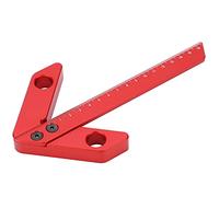 Strumento di Misura Centro, Calibro Lineare 45/90° per Trovare il Centro, Alluminio 0-160mm - Alta Precisione 0,5mm, Ideale per Lavori di Falegnameria e Metallo