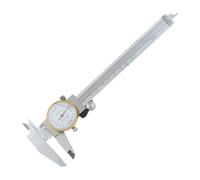 Strumento di Misura Millimetrico | Righello in Acciaio con Intervallo da 0 a 15 cm - Precisione 0,02 mm Strumenti di Misura in Acciaio con Orologio - Per Profondità Spessore Diametro Metallo Legno