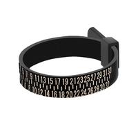 Strumento di misurazione 'anello - Nastro di misurazione della dimensione 'anello | Ring sizer regolabile per noi dimensioni | Striscia di Sizer | Anello portatile sizerr (colore casuale)