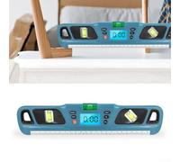 Strumento di misurazione angolare digitale con display retroilluminato e funzione di azzeramento per analisi delle pendenze relative nei lavori di installazione