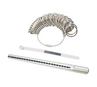 Strumento di misurazione degli anelli facile da usare con struttura in metallo per una valutazione precisa della misura dei gioielli