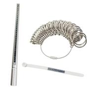 Strumento di misurazione degli anelli facile da usare con struttura in metallo per una valutazione precisa della misura dei gioielli