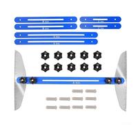 Strumento di misurazione del battistrada in alluminio per scale di misurazione Modificabile Riser in metallo e maschera del battistrada con marcature a doppia scala in acciaio e acciaio