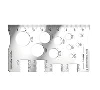 Strumento di misurazione del filo, strumento di misurazione delle viti in acciaio inox, strumento di dimensionamento delle viti per la lavorazione del legno, elettricisti, falegnami, ingegneri