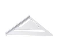 Strumento di misurazione del gust da ginnastica in lega di alluminio righello a carpenteria per scale imperiali e metriche per gli ingegneri (Silver White)