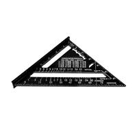 Strumento di misurazione del gust da ginnastica in lega di alluminio righello a carpenteria per scale imperiali e metriche per gli ingegneri (Nero)