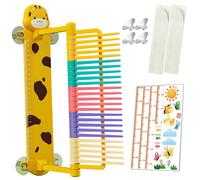 Strumento di misurazione del salto verticale per bambini Tester di salto verticale con sdraietta regolabile in altezza e ventosa Dispositivo di misurazione per allenamento per bambini Tocca e ac