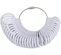 Strumento di misurazione della dimensione dell'anello in plastica, calibro di misura dell'anello, strumento di misura del dito Strumento di misura dell'anello dei gioielli Misurazione delle dita per