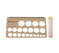 Strumento di misurazione della flangia del seno flessibile del sovrano del capezzolo in silicone con nastro morbido da 1,5 m per madri che allattano il recupero postpartum comodo (Marrone)
