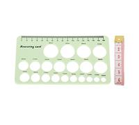 Strumento di misurazione della flangia del seno flessibile del sovrano del capezzolo in silicone con nastro morbido da 1,5 m per madri che allattano il recupero postpartum comodo (Verde chiaro)