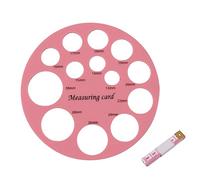 Strumento di misurazione della flangia Righello per capezzoli Righello per capezzoli in silicone per uso alimentare con diametro di 13 dimensioni per flangia in silicone o strumento di misurazione di